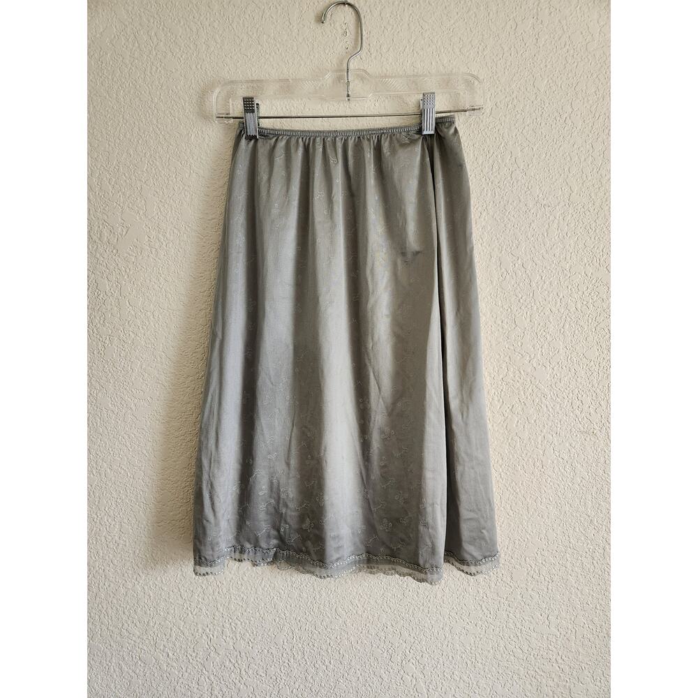 Givenchy Gray Skirt with Lace Trim